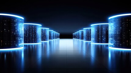 Futuristic office Monitoring Connectivity link reports from Modem Server infrastructure identifying issue frequency and automated Recovery