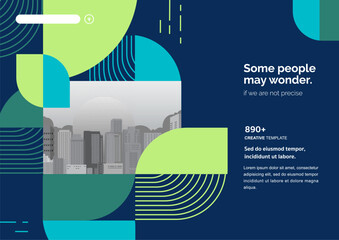 Naklejka na ściany i meble Template vector design for Brochure, Annual Report, Web design Poster, Corporate Presentation, Flyer, layout modern with size horizontal, Easy to use and edit.  Naklejka na ściany i meble Template vector design for Brochure, Annual Report, Web design Poster, Corporate Presentation, Flyer, layout modern with size horizontal, Easy to use and edit.