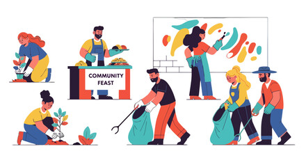 Community Enrichment And Collaboration: A Visual Celebration Of Collective Endeavor