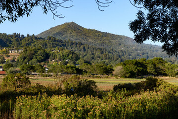 Mount Tamalpais, also known as Mt. Tam, a peak in Marin County, northern California.