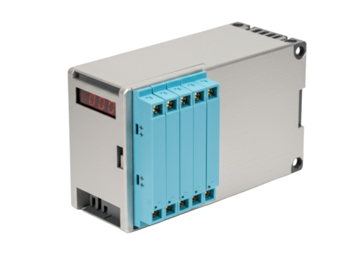 Isolated electronic device, industrial control equipment, digital display for electric system