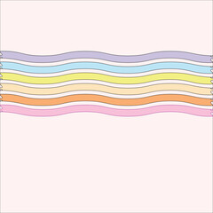 Cute background with rainbow colorful vector