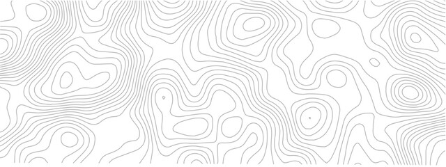 Topographic map contour lines abstract vector background for cartography and geography isolated on white
