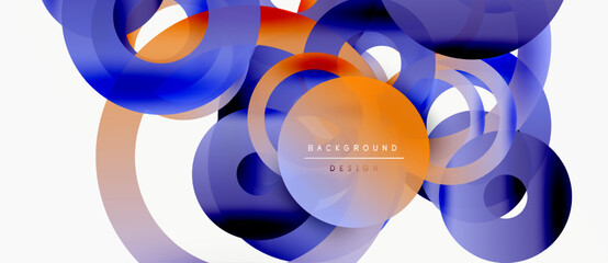 Abstract fluid shapes, vibrant colors, dynamic composition. Modern design elements create flowing visual experience.