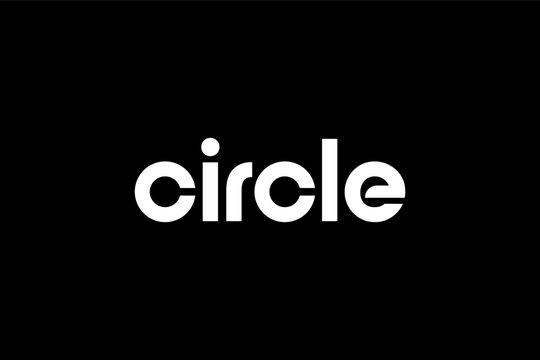 circle . rounded modern geometric circular minimalist clean alphabet font. lowercase bold typography vector illustration design