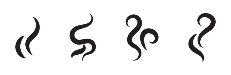 Smoke icon vector set. Steam symbol illustration.