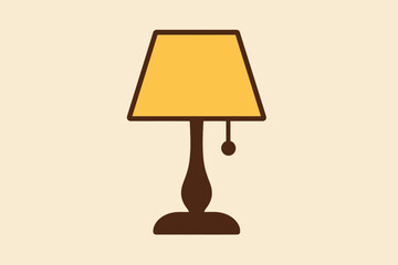 Obraz premium vector illustration of a bedside lamp