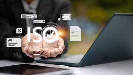 ISO Certification and Quality Management System Concept