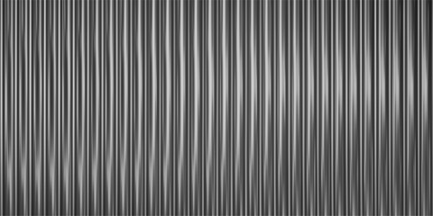 Obraz premium 3d glass background with ribbed texture and gradient light effect. Abstract black line pattern for vertical wall panel or window design. Translucent prism reflection with wavy liquid overlay.