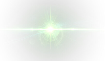 Png green sparkle glow magic twinkle star shine beam effect.
