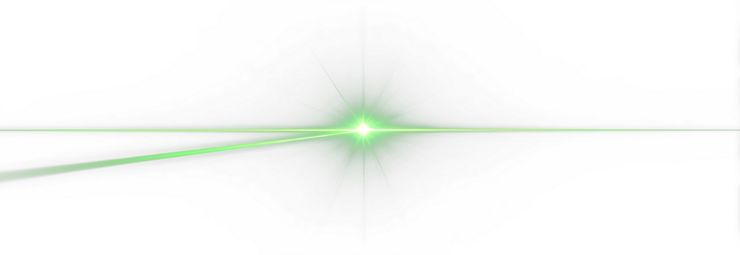 Png green sparkle glow twinkle magic star shine beam effect.
