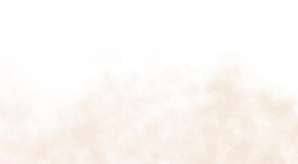 Dense brown sand dust cloud texture on transparent background realistic foggy atmosphere illustration