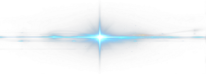 Png blue magic glow sparkle twinkle shine star beam effect.

