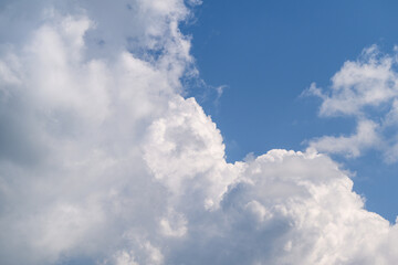 A Stunningly Beautiful Cloud Formation Gracefully Set Against a Clear and Bright Blue Sky