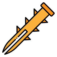 Wall Plug with Spikes Illustration	
