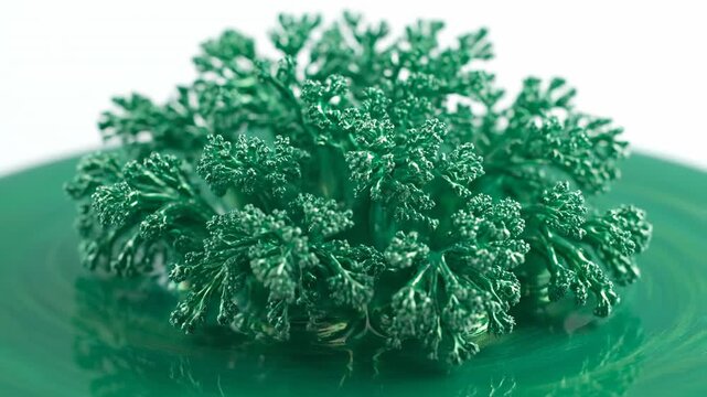 Timelapse of abstract viscous liquid slowly building intricate organic structures morphing, futuristic, geometric