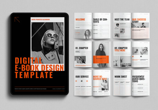 Digital Magazine Ebook Template
