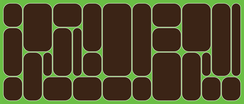 Modern bento grid layout design with vibrant color options for web and print applications