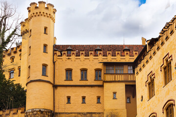 Fototapeta premium Hohenschwangau Castle Schloss in bavarian alps