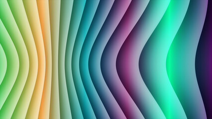 Abstract colorful gradient background with wavy lines modern graphic design
