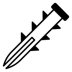 Wall Plug with Spikes Illustration	
