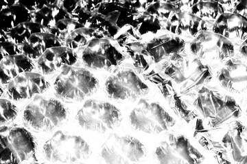 Abstract grunge black and white distressed texture torn transparent crumpled industrial overlay...