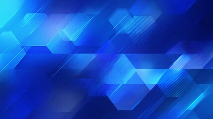 Dynamic abstract blue geometric background with glowing light effects and modern digital patterns, perfect for tech and innovation themes