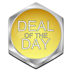 Deal of the Day Button - 3D illustration