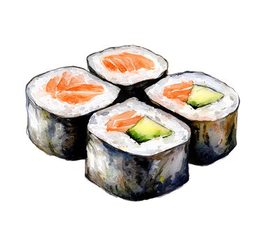 sushi roll sashimi 