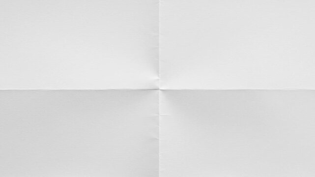 Clean Folded White Paper Texture Background, Sharp Crease Lines, Minimal Motion Backdrop Video