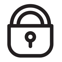 Lock Icon. Part of Icons Set. Set of Vector Icons for Web and Apps.