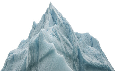  Massive jagged iceberg peak on a transparent background, PNG image