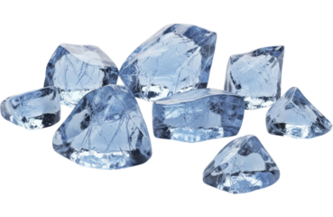  Pile of glistening clear ice cubes and irregular frozen pieces on a transparent background PNG image, cool blue tint, perfect for chilling beverages, refreshing frozen theme PNG file