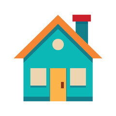 Simple house vector illustration  home real estate icon