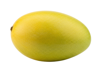 Isolated ripe mango with smooth skin and green and yellow hues for healthy eating ideas