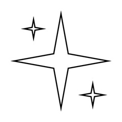 Sparkle vector icon. Shine symbol illustration. star sign or logo.