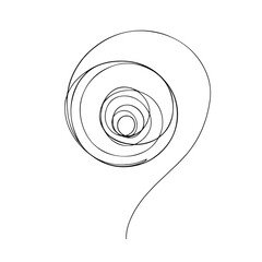 Elegant Abstract Spiral Line Artwork