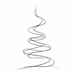 Elegant Spiral Line Minimalistic Artwork