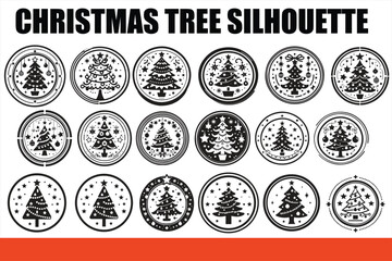 Christmas Tree Silhouette Bundle