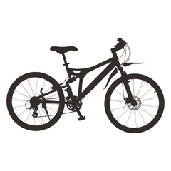 Fototapeta premium Mountain Bike Silhouette