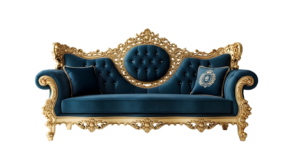 Antique Traditional Two Seater Wooden Sofa