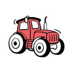 Tractor icon representing agriculture, farming, and rural transport