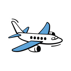 An icon of airplane representing modern aviation and air transport.