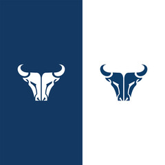 Strong Bull Head Logo Design