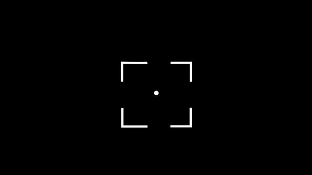 Camara focus animation. zoom animated 4k video.