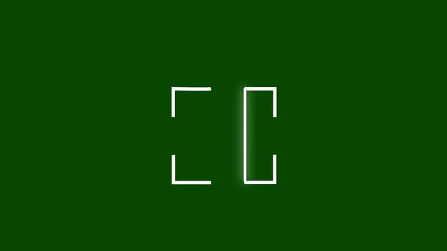 QR code scanner animation.Bar code scanner icon.QR code network green screen. 4k.animation.