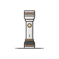 Sleek Flashlight Minimalist Vector Design