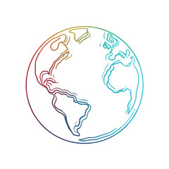 Sleek Globe Minimalist Vector Design Accent