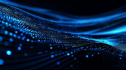 Dynamic blue light streams flowing like data waves, modern technology background for innovative designs and futuristic concepts with vibrant energy and digital feel