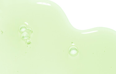 drop of serum gel close-up on a white background cosmetic products